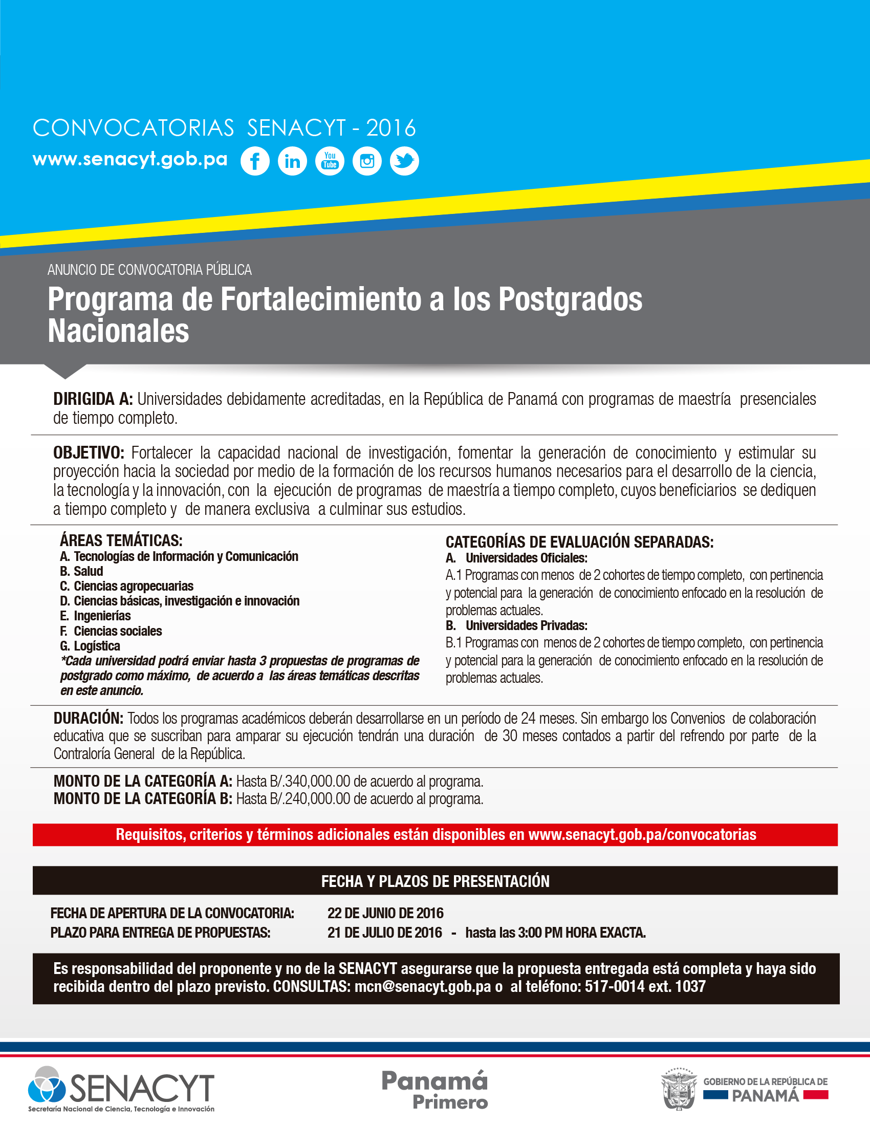 convocatoria