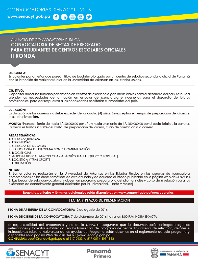 convocatoria