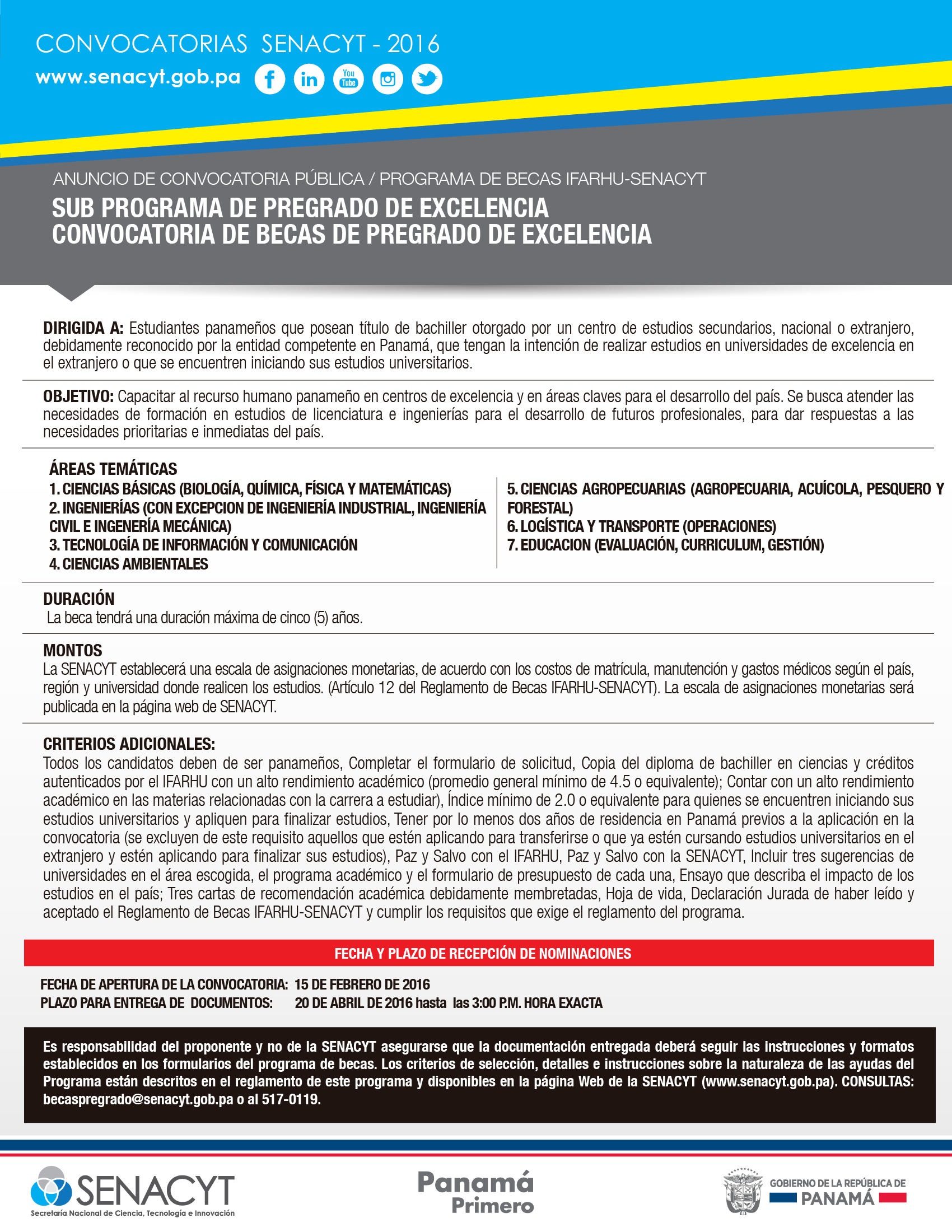 convocatoria
