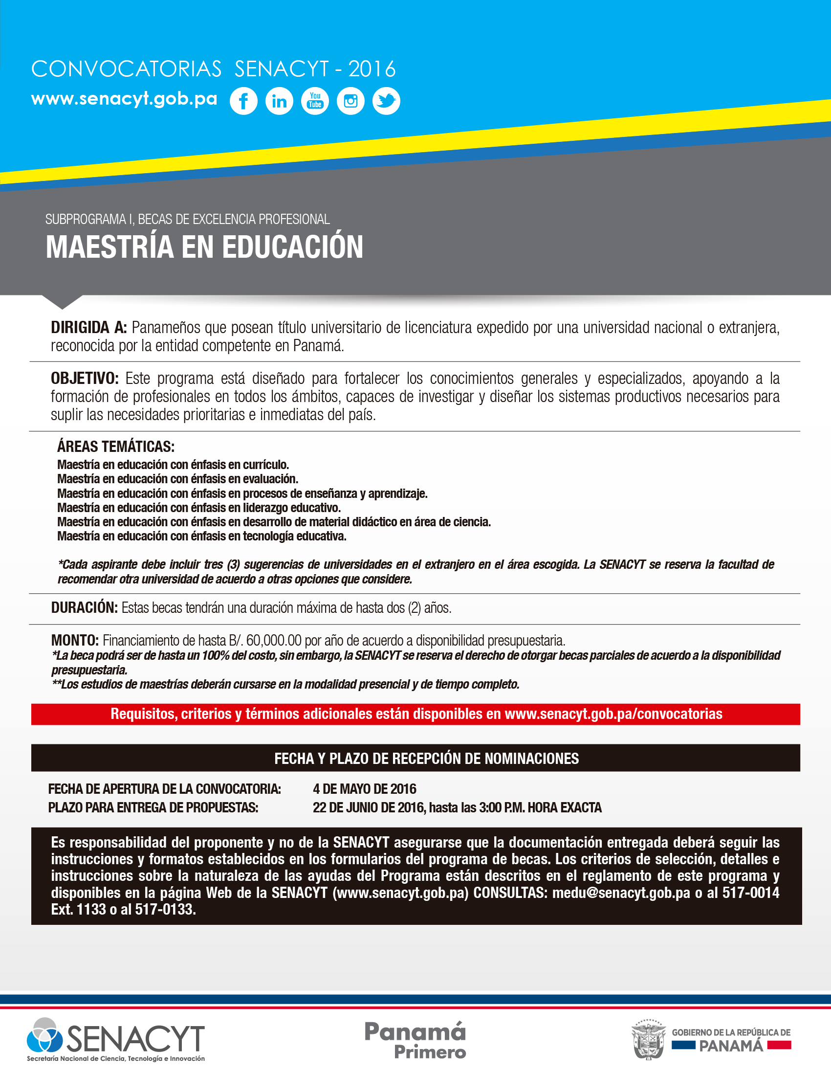 convocatoria