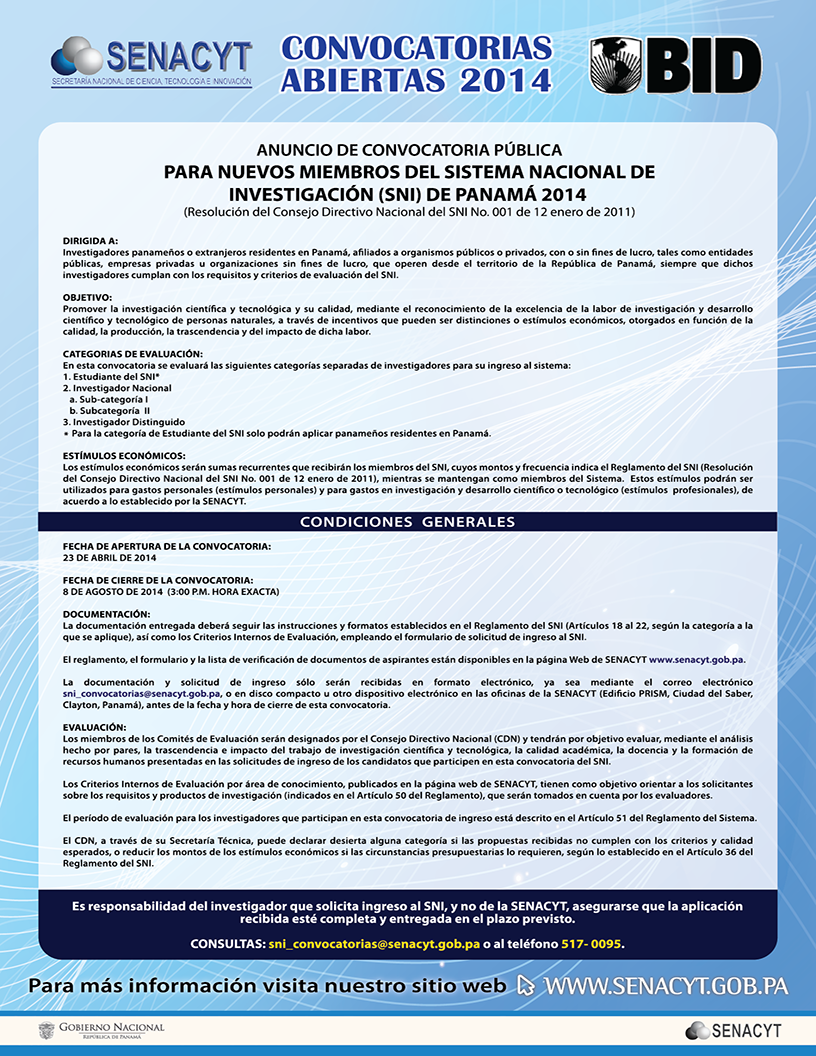 convocatoria
