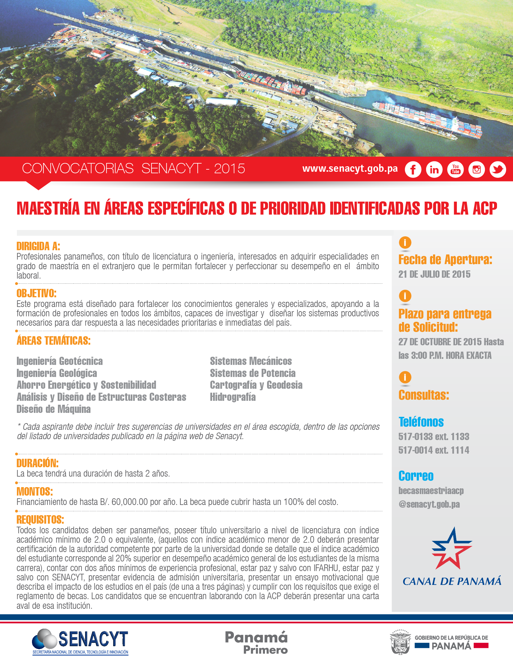 convocatoria