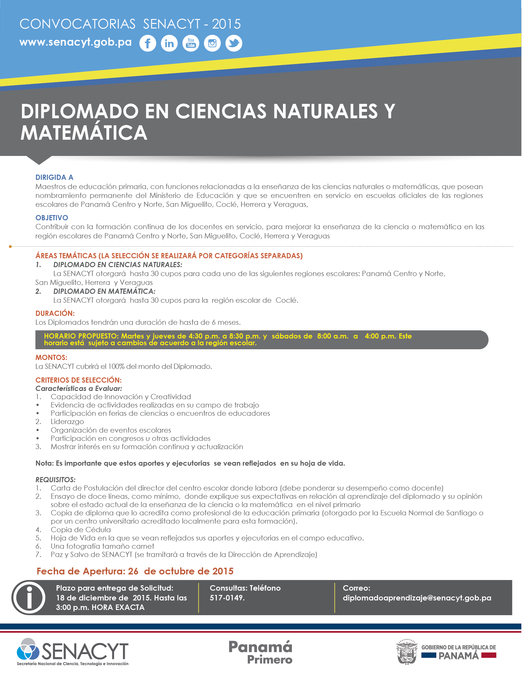 convocatoria