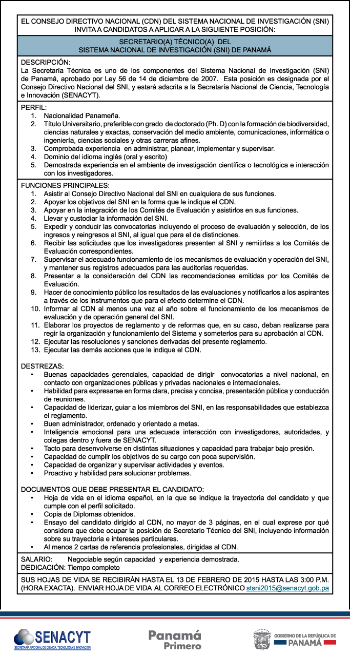 convocatoria
