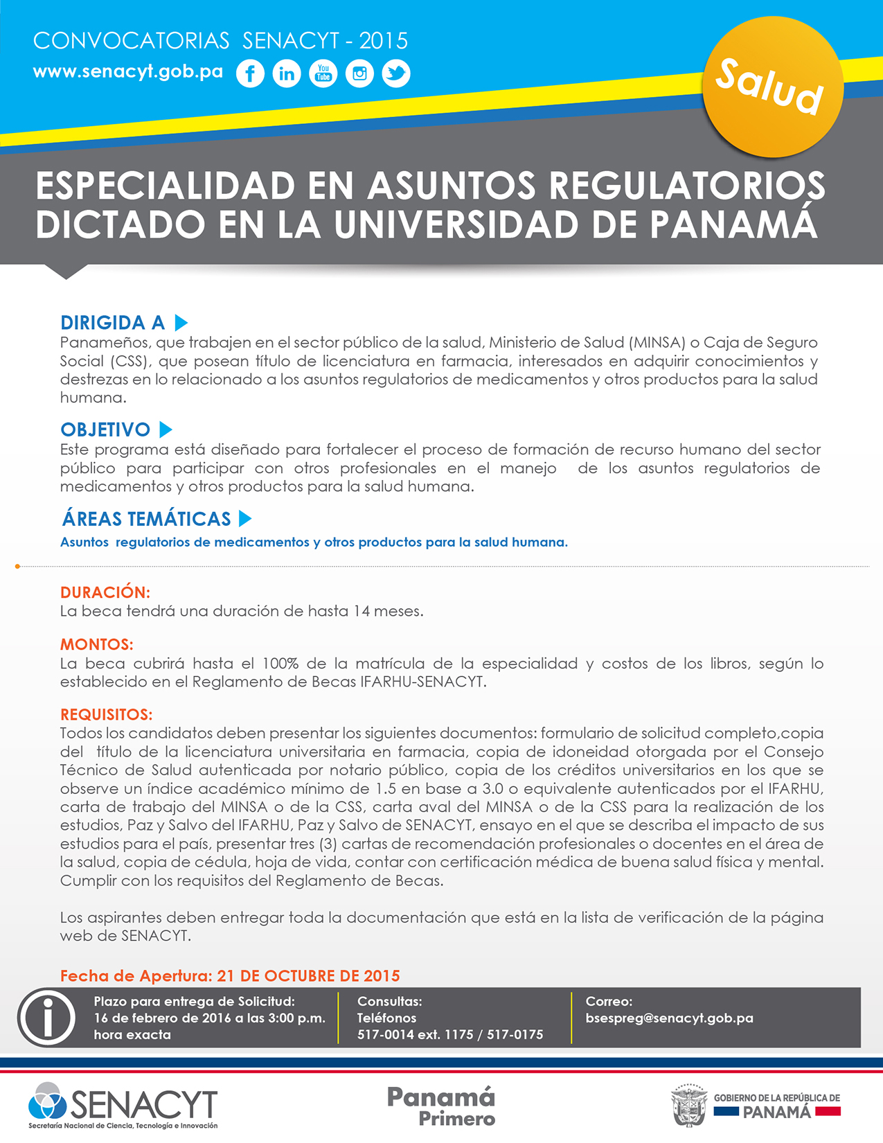 convocatoria