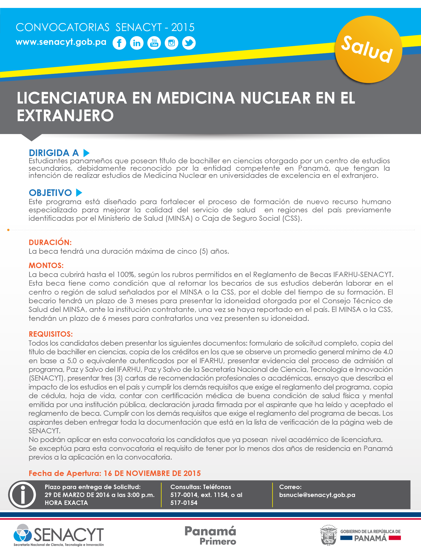 convocatoria