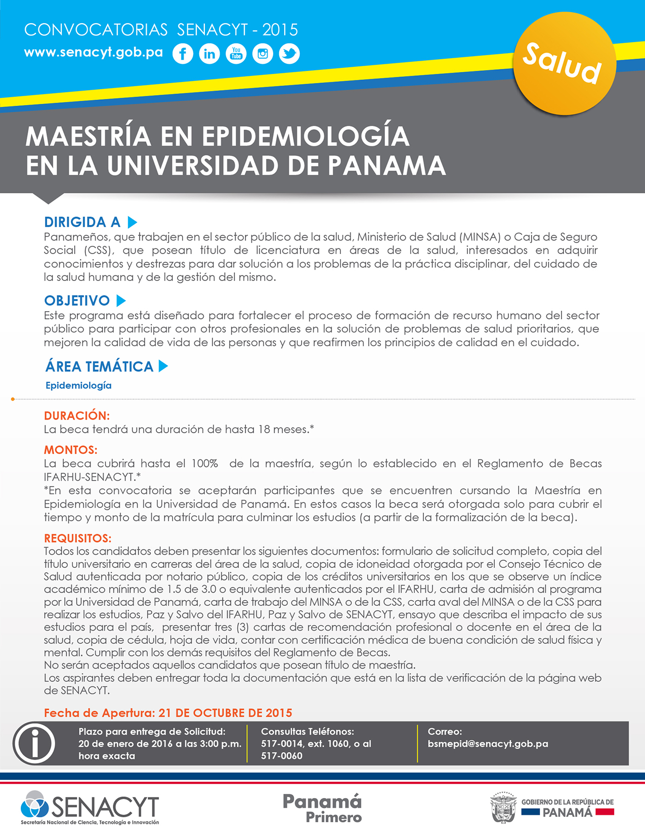 convocatoria
