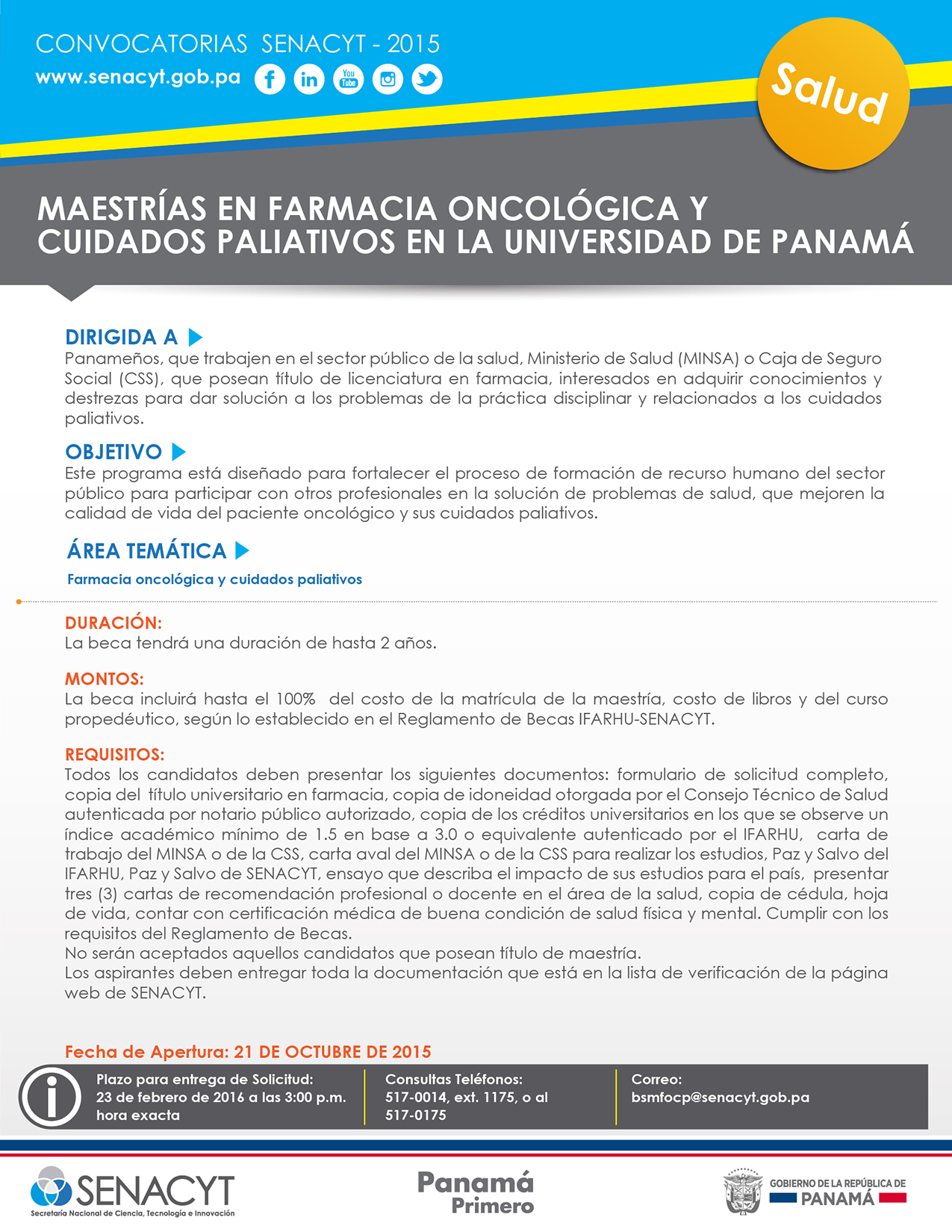 convocatoria