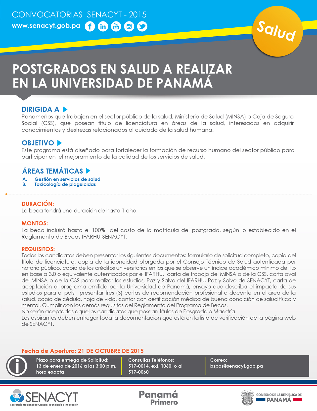 convocatoria