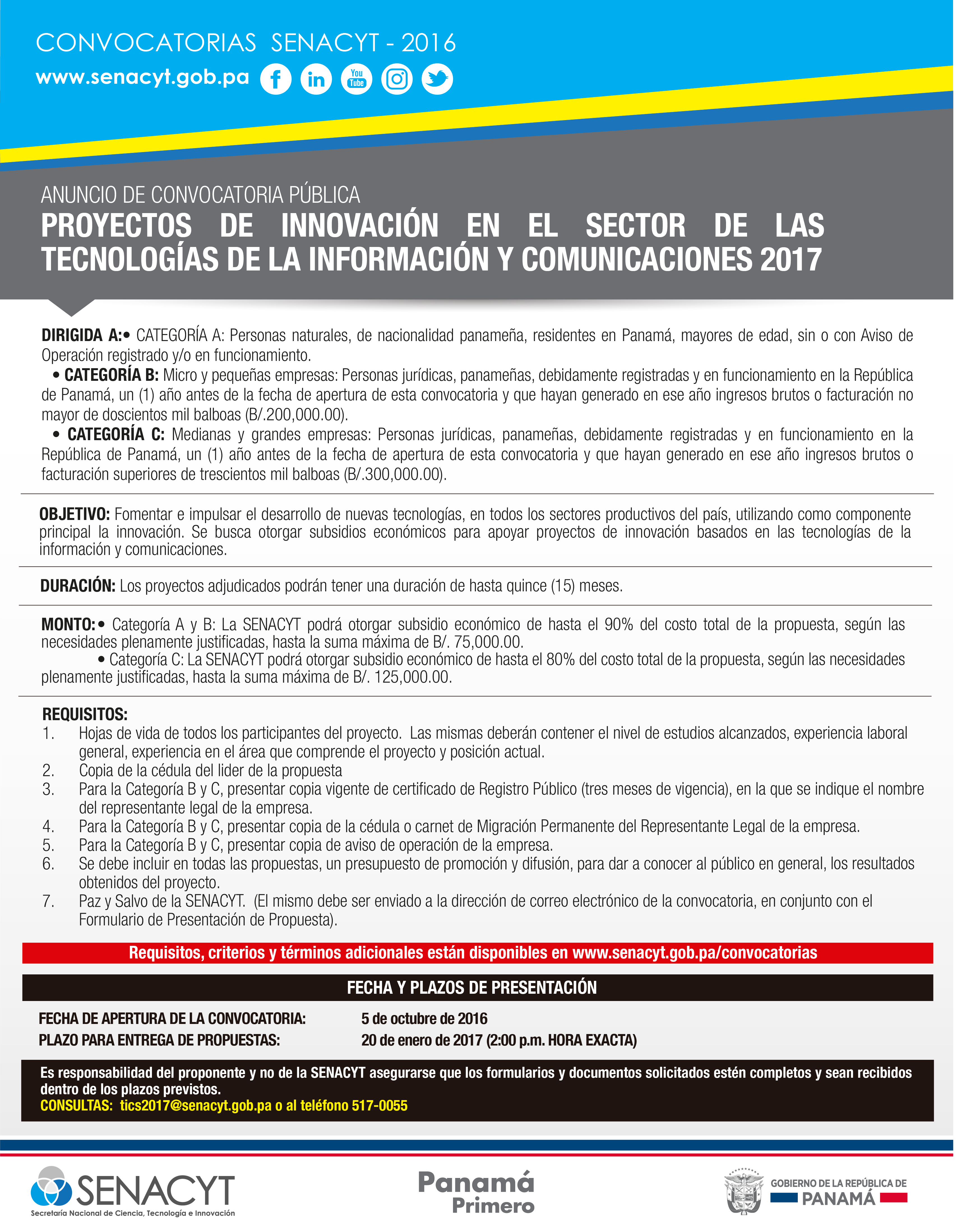 convocatoria