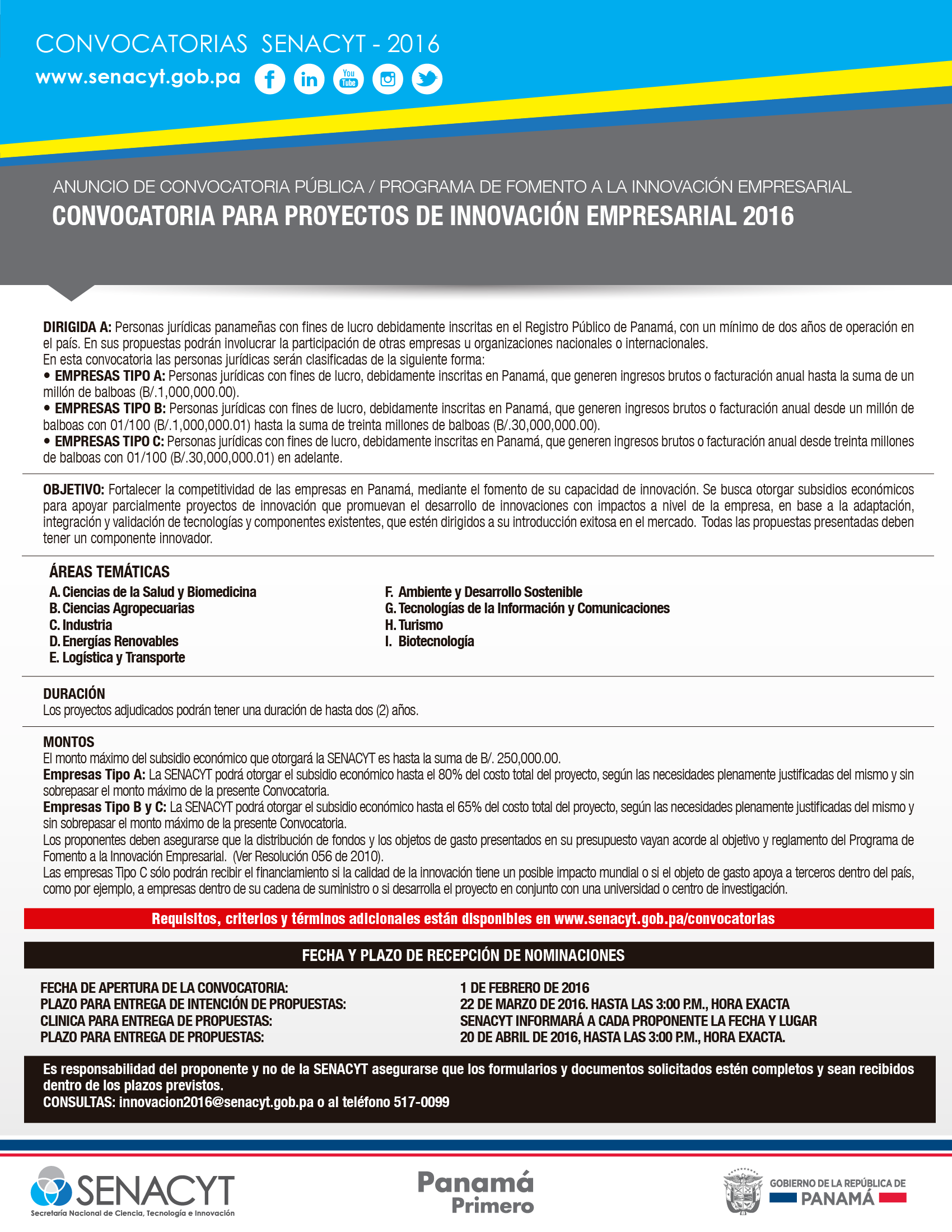 convocatoria