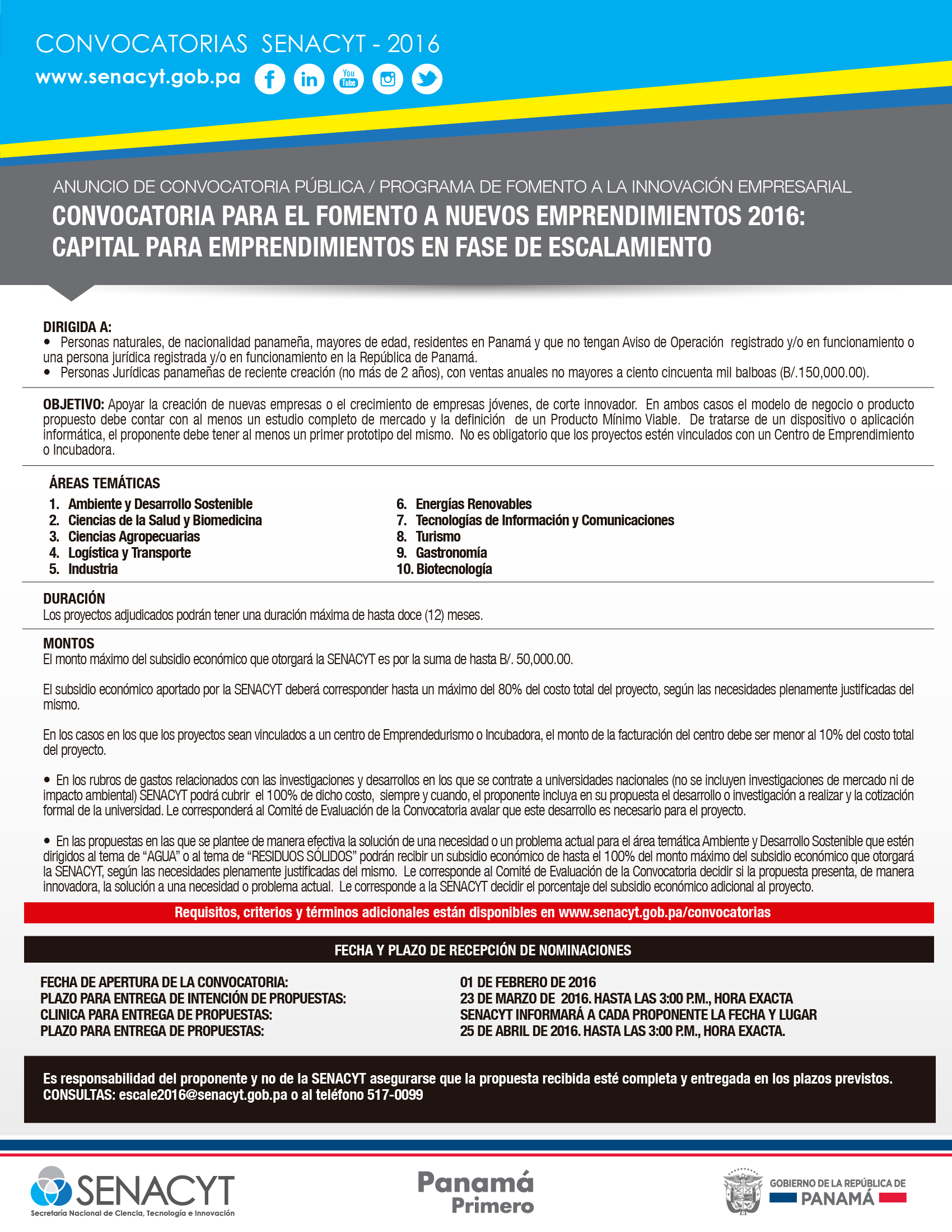 convocatoria