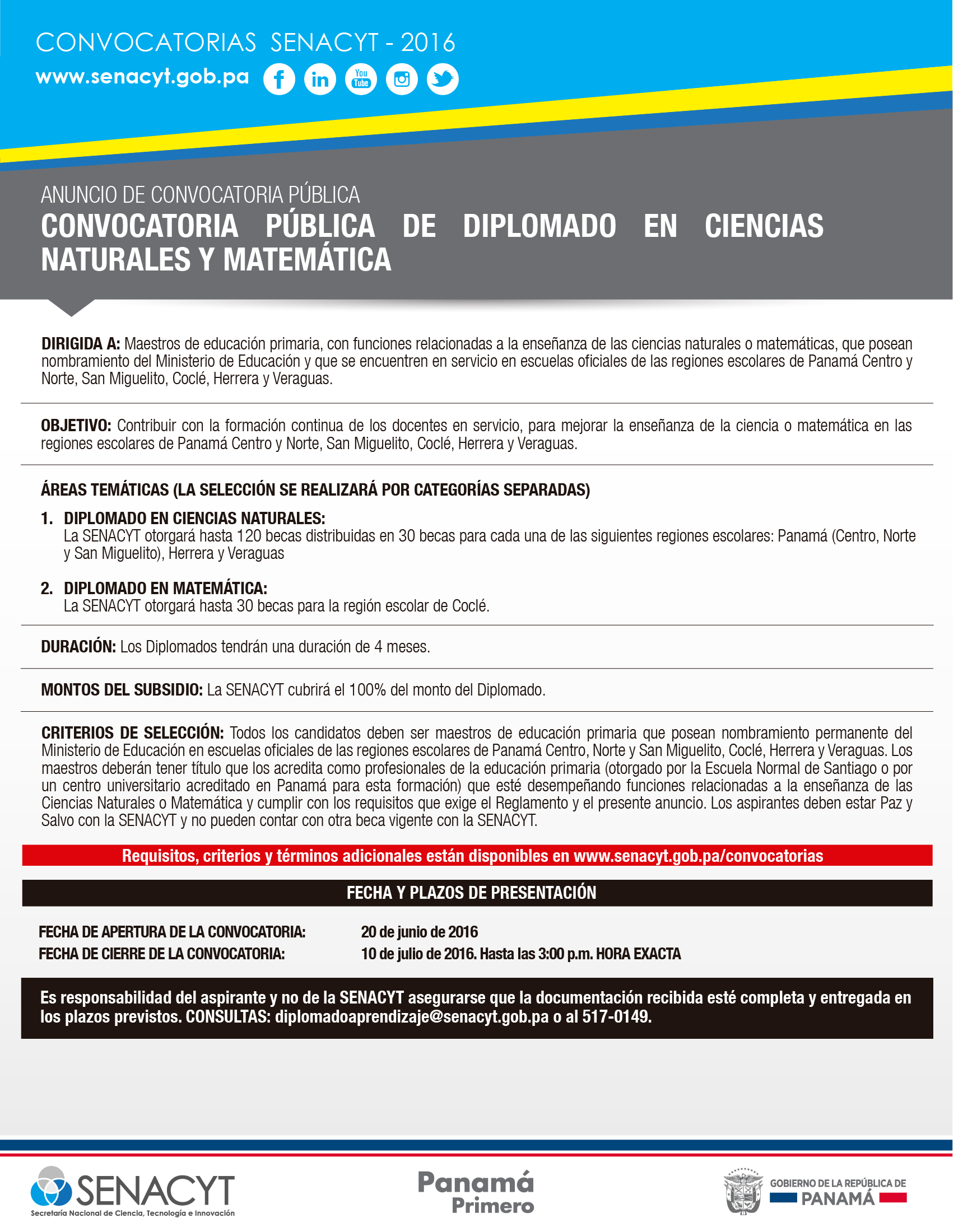 convocatoria