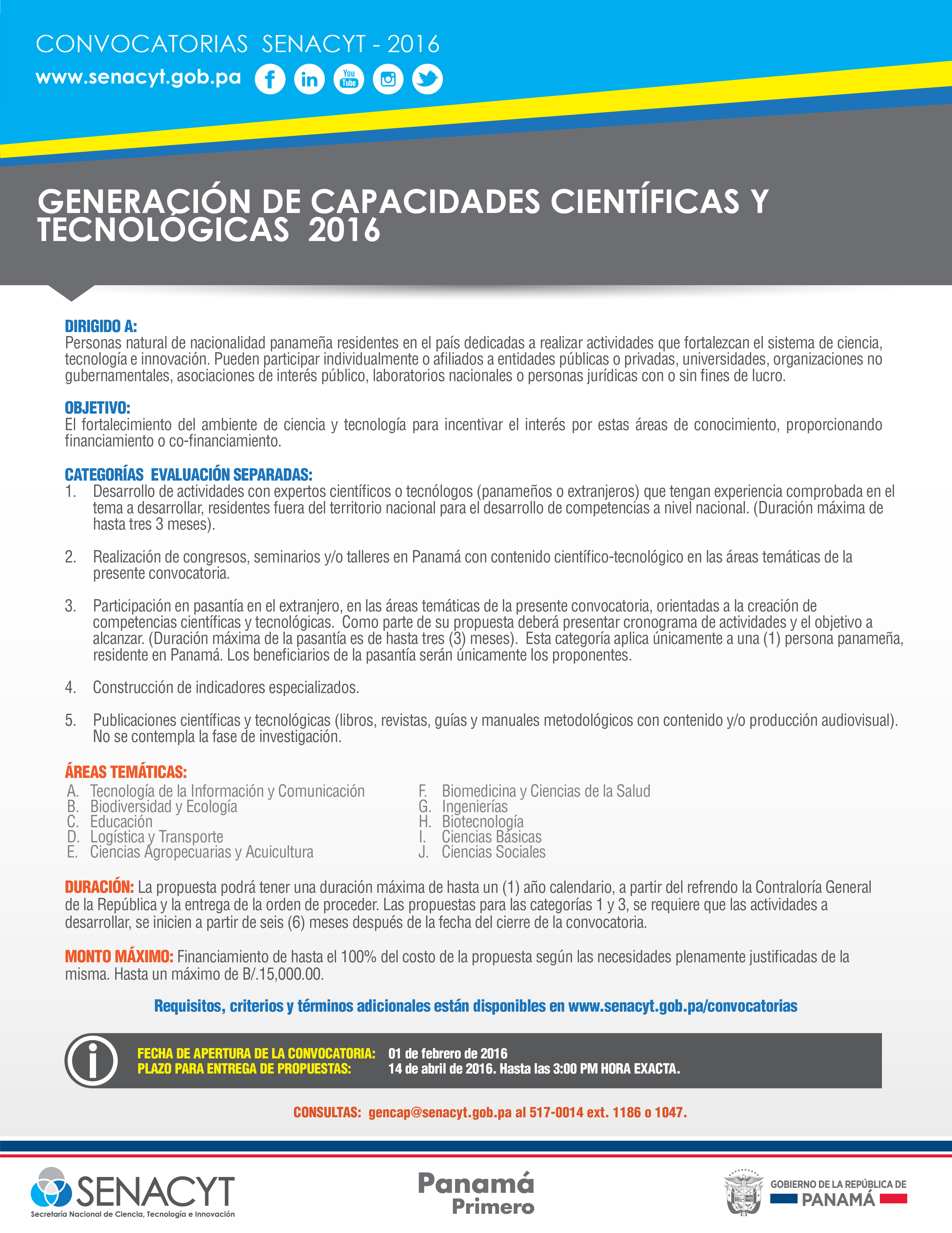 convocatoria