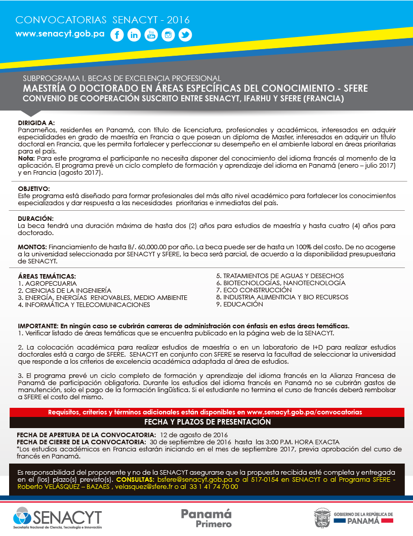 convocatoria