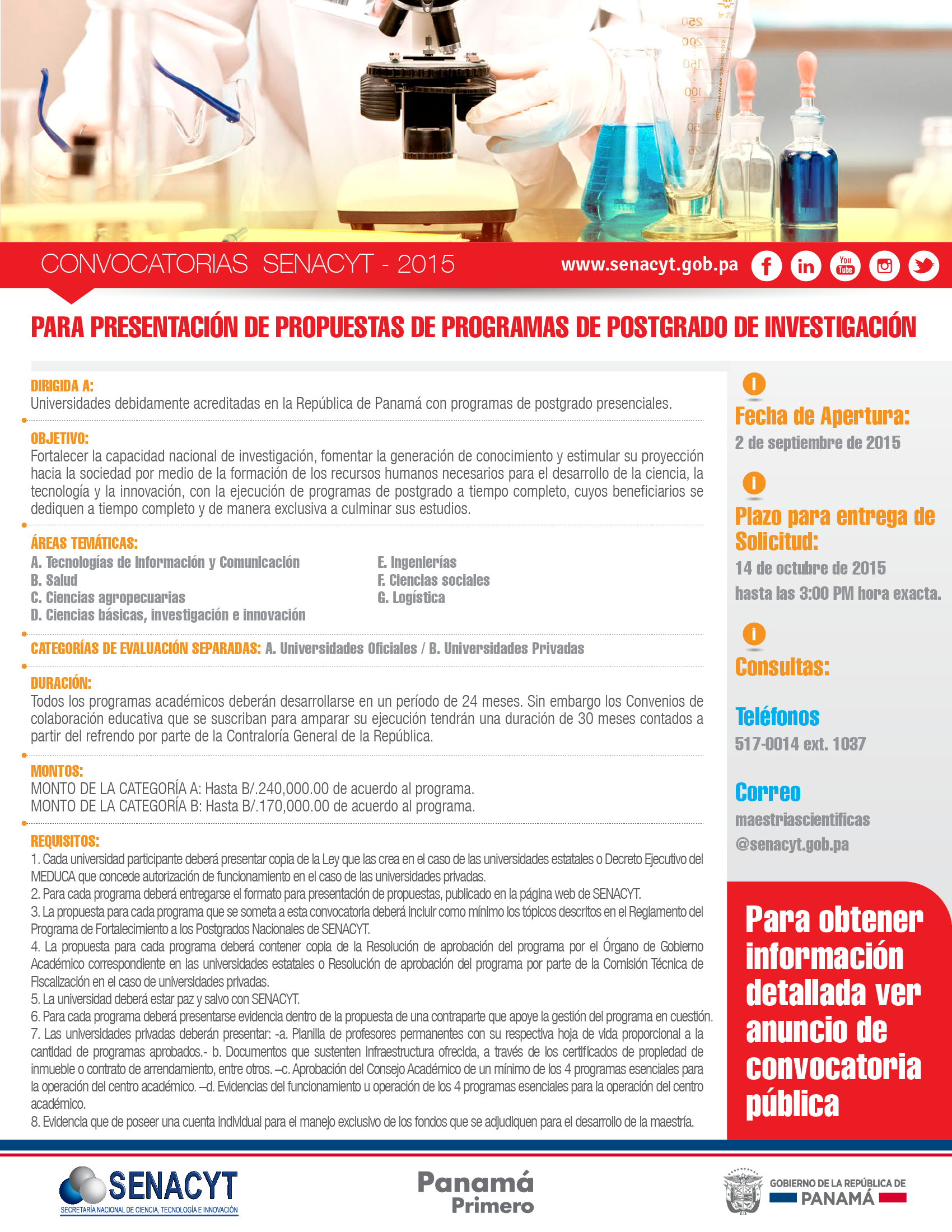 convocatoria