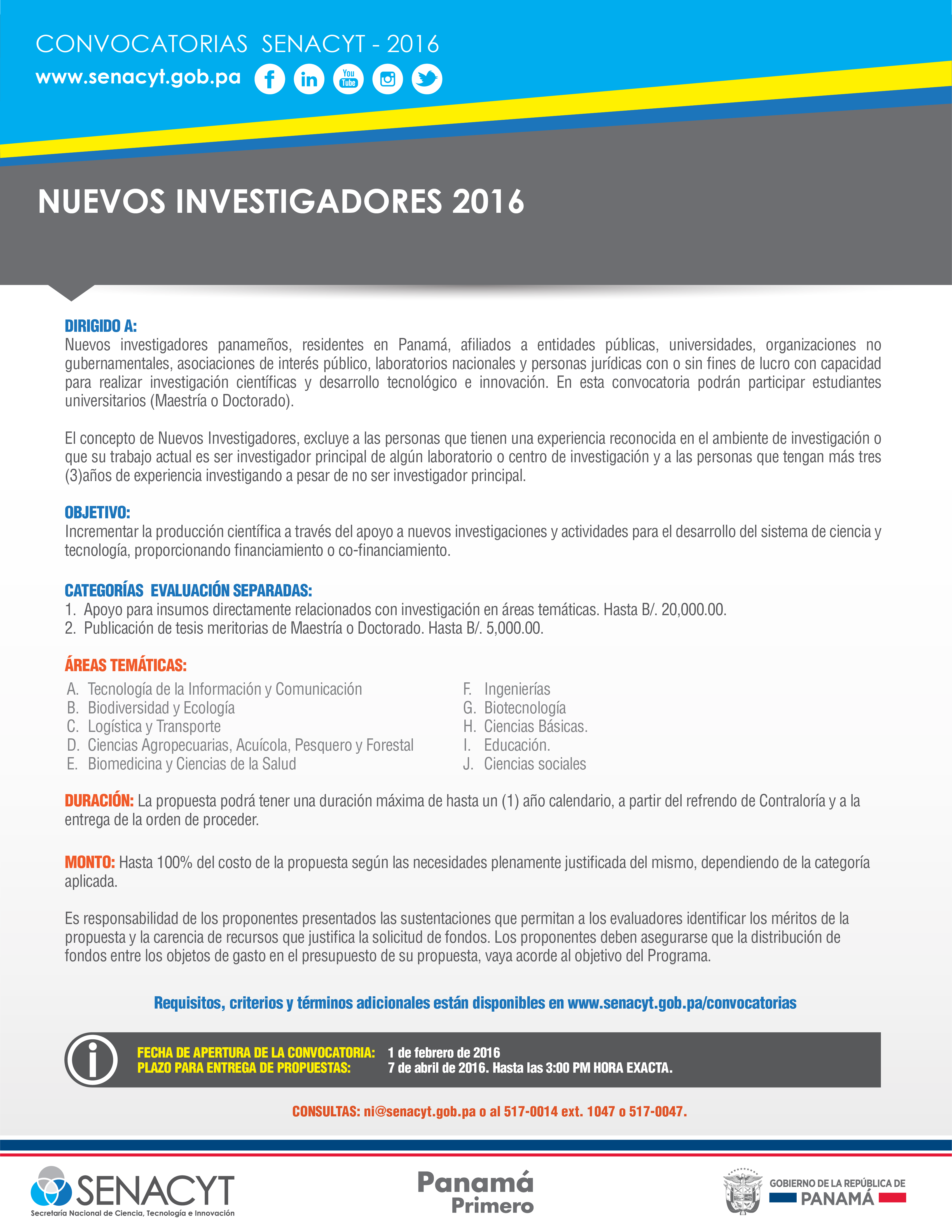 convocatoria