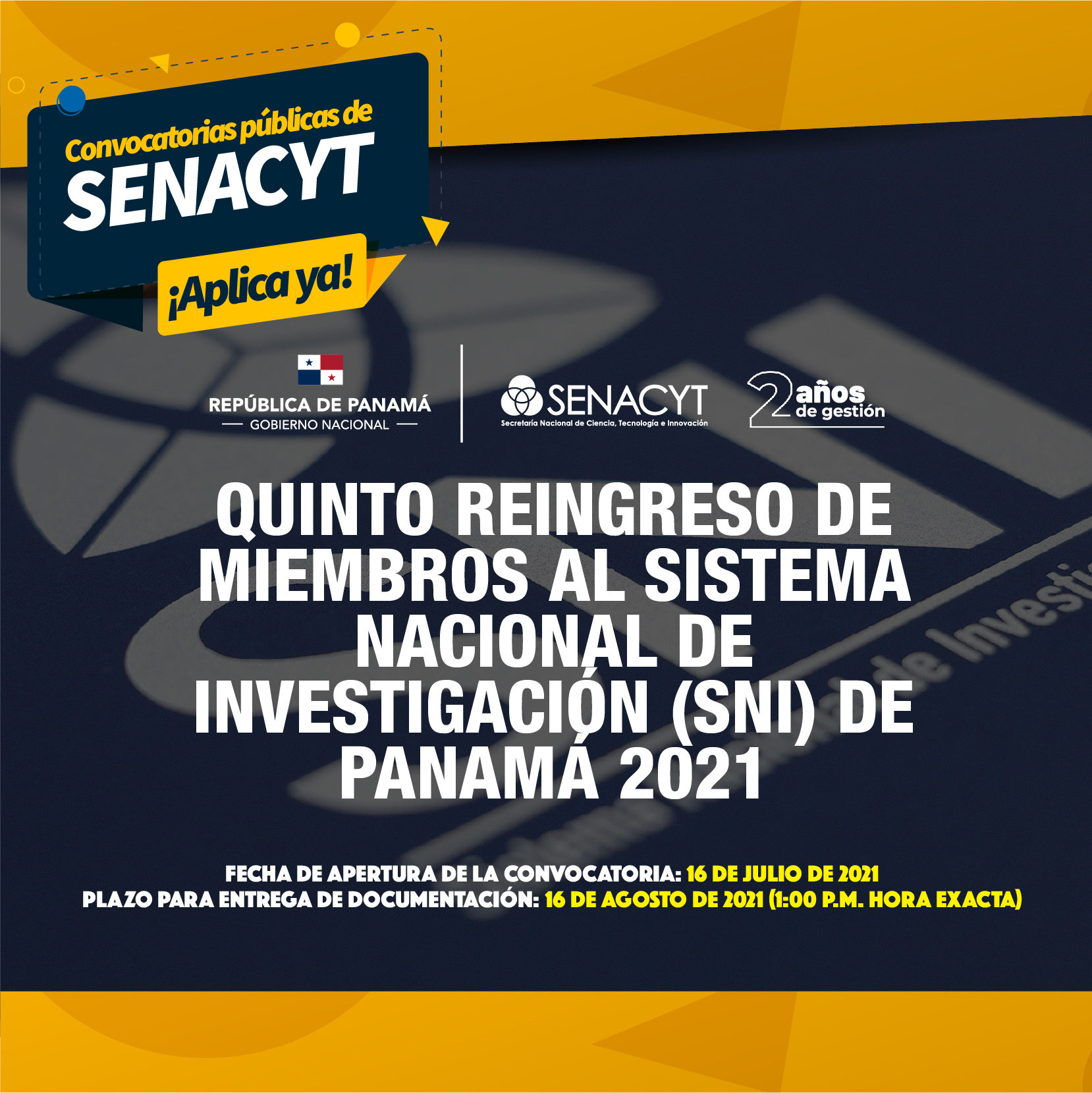 5R2021_banner Secretaría Nacional de Ciencia, Tecnología