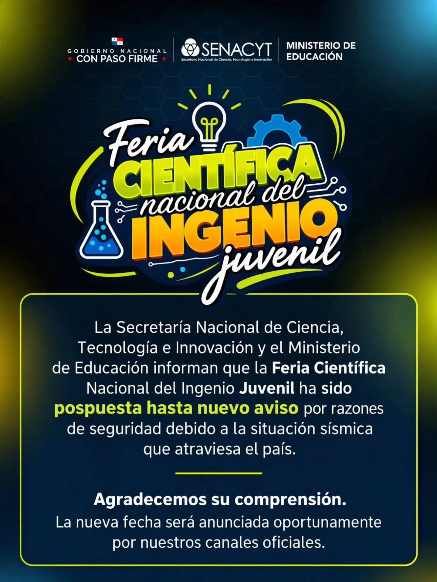 🚨 Comunicado Importante La Secretaría Nacional de Ciencia, Tecnología e…